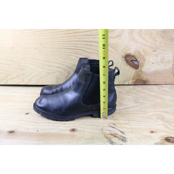 John Varvatos USA Boots Mens 11M Black Leather Chelsea Slip On Shoes main image 7